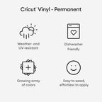 Cricut Premium Permanent Vinyl, Strong Adhesive Lasts - Image 2