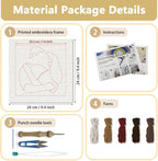 Doodlream Embracing Lovers DIY Punch Needle Embroidery Kit - Image 2