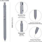 Ddaowanx Gel Pens, 0.5mm Fine Point Quick Dry Black Ink Pens Retractable - Image 2