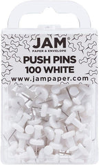 JAM PAPER Colorful Push Pins by JAMPaper