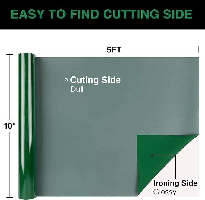 TORC 3D Puff Green Heat Transfer Vinyl HTV 12" X 5FT - Image 3