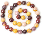 35PCS 10mm Natural Moonkaite Jasper Gemstone Round Loose Beads - Image 2