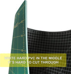 NEWBRAUG 12'' × 18'' Durable Self Healing Cutting Mat, Double Sided 5-Ply PVC - Image 4