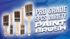 Pro Grade Paint Brushes, 5-Piece Paint Brush Set, Flat & Angle Brushes - Image 9