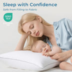 Sasttie Standard Pillows Set of 2, Full Size Bed Pillows - Image 2