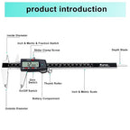 Kynup Digital Caliper, 8 Inch Micrometer Caliper Tool, Vernier Caliper Gages - Image 5