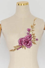 Vintage Rose Sew Lace Flower Embroidery Patches, - Image 3