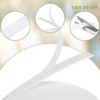 Tatuo 2 Rolls Double Sided Foam Tape 0.6 Inch by 50 Feet White PE Foam Tape - Image 4