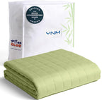 YnM Cooling Weighted Blanket for Adults, 12lbs Heavy Bed Throw for One Person by YNM