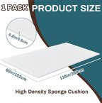 Frienda 1 Pack 118" x 60" x 0.2"Upholstery High Density Craft Sheets Cushion - Image 2