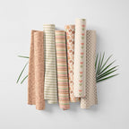 Pastel Patchwork Fabric Panel 100x155 cm – 100% Cotton Satin, 6 Coordinated - Image 3