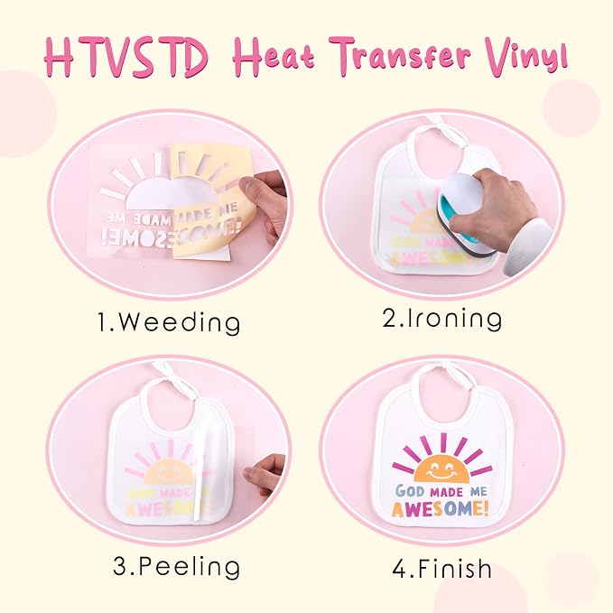 HTVSTD Color Change HTV Heat Transfer Vinyl 10Sheets 12×10in Iron on Vinyl | - Image 3