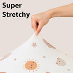 Baby Mini Crib Sheets Boy, Portable 38”x26” Pack and Play Sheets Fitted - Image 5