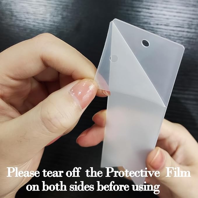 Clear Acrylic Bookmark, BetterJonny 30 Set Plastic Blank Book Page Mark - Image 6