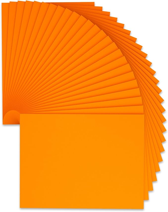 9 x 12 Inch Orange Foam Sheets Crafts, 2mm Thick. 25 Pack Premium Orange Foam by Do%C2%B2ping