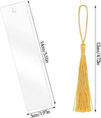 Clear Acrylic Bookmark, BetterJonny 30 Set Plastic Blank Book Page Mark - Image 7