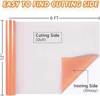 TORC Orange Pink Glitter HTV Vinyl Roll 12" x 6 ft, Sparkly Iron On Heat - Image 3