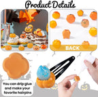 DIYDEC 24pcs Halloween Mini Resin Pumpkins, Tiny Figurines to Hide Toys - Image 4