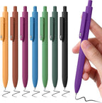 Piochoo Gel Pens, 8 Pack Fine Point Black Ink Smooth Writing Ink Pen, by Piochoo