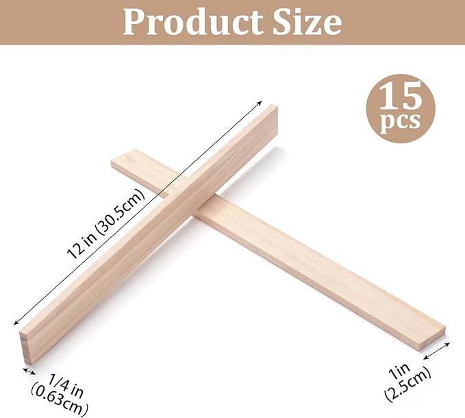 Wood Strips Slats Wooden Dowels - Image 2