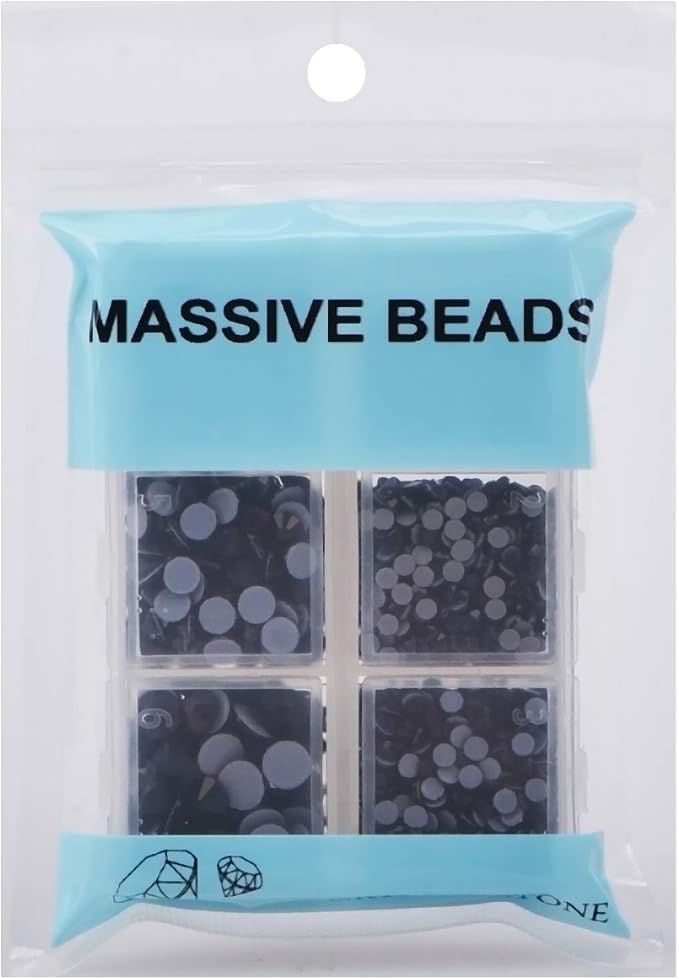 4000pcs Mixed Size Hot Fix Round Crystals Gems Glass Stones Hotfix Flat Back - Image 4