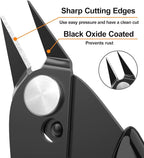 Small Wire Cutters with Spring 2-Pack Diagonal Flush Cutters 5" Black | - Image 2