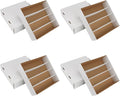 Trading Card Storage Box 3120 Count Collector Cards Box White Sports Card by HIMOMO