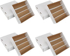 Trading Card Storage Box 3120 Count Collector Cards Box White Sports Card by HIMOMO