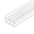 MECCANIXITY 8pcs Acrylic Square Rods 1/2" x 12" Clear Acrylic Dowel Rods Sticks by MECCANIXITY