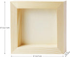 FSWCCK 10 Pack 5 x 5 inch Wood Panel Boards, Unfinished Wood Canvas Panels - Image 2