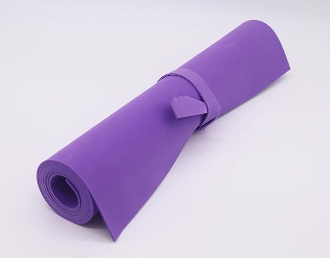 OISAKLD Purple EVA Foam 2mm-10mm 13.7"×39" Craft Foam Sheet 74 kg/m³ EVA Foam - Image 4