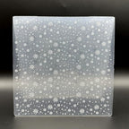3D Plastic Embossing Folder Template Christmas Snowflakes Falling Texture by Unknown