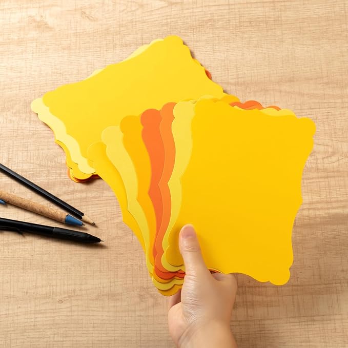 50 Pack Blank Kraft Greeting Cards, 5 Colors, 4x6IN | Thick Cardstock Paper - Image 3