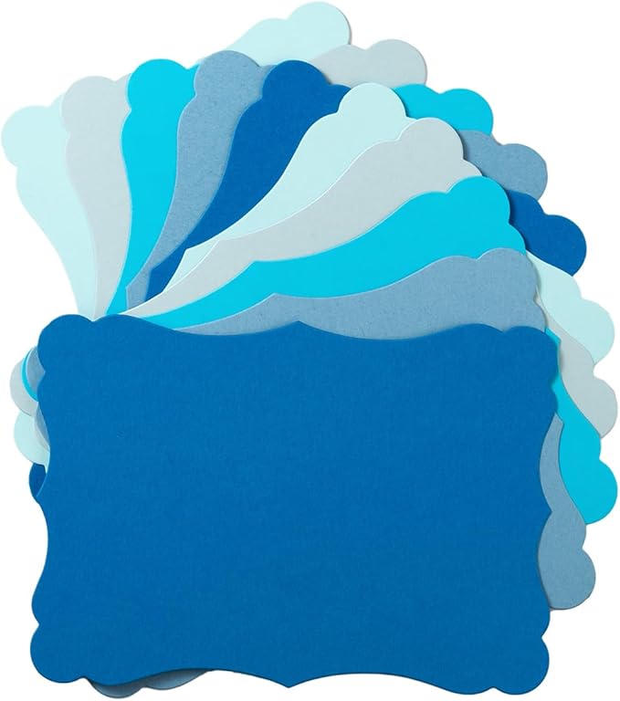 50 Pack Blank Kraft Greeting Cards, 5 Colors, 5x7IN | Thick Cardstock Paper by Homtable
