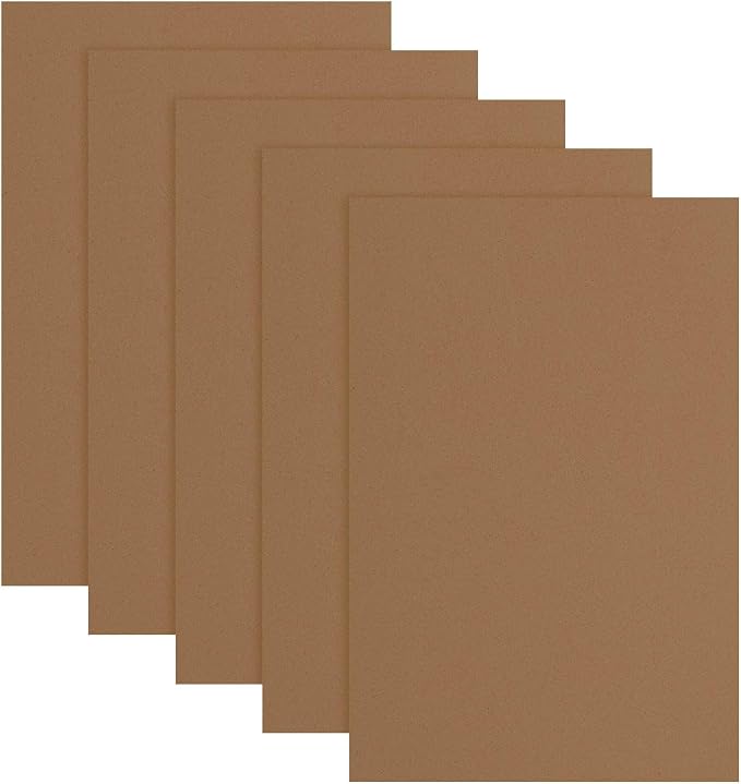 uxcell 5 Pcs Brown EVA A4 Foam Sheets Crafts, 12 x 8 Inch Foam Paper by uxcell