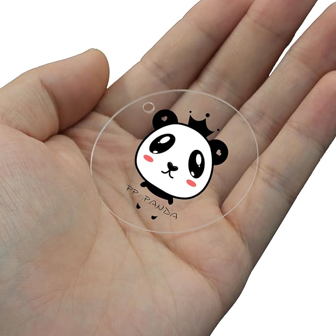 Zorfeter Clear Acrylic Blanks, 2 Inch Round, 40 Pack | Circle Ornament Blanks - Image 4