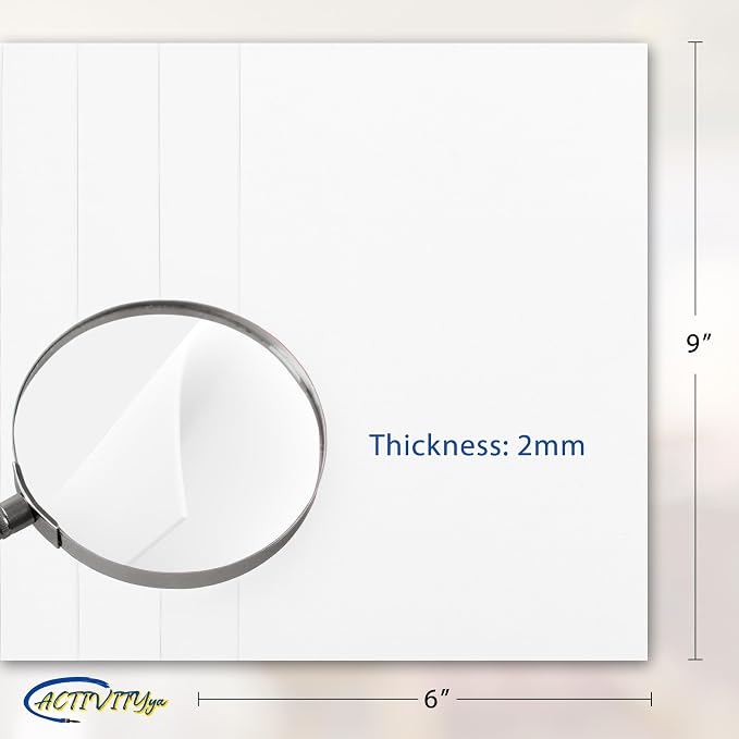 White EVA Foam Sheets, 6 x 9 Inch, 2mm Thick – Foam Paper - Image 2
