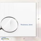 White EVA Foam Sheets, 6 x 9 Inch, 2mm Thick – Foam Paper - Image 2