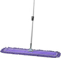 36 Inch Purple Commercial Dust Mop & Floor Sweeper with Extendable Handle – Mop for Hardwood, Tile, and Concrete Floor Cleaning
