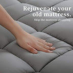 COONP Full XL Mattress Topper, Extra Thick Pillowtop, Cooling Plush Mattress - Image 5