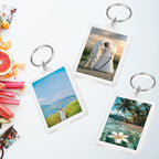 REDANHA 12pcs Acrylic Photo Frame Keychain Holder 2 x 3 In Picture Insert Blank - Image 4