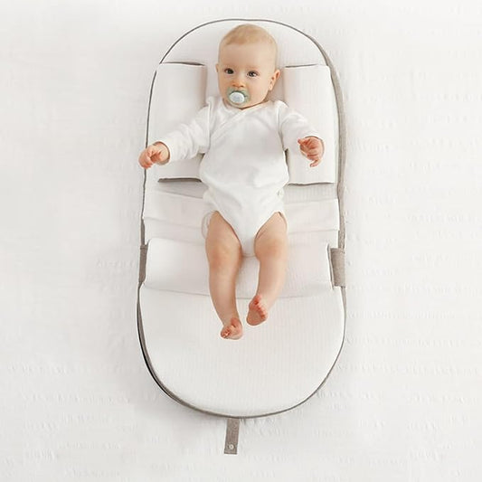 SISTINE Infants Feeding Pillow, Anti Overflow Feeding Pillow, Infants Multifunctional Feeding Support Pillow, Travel Portable, Cocoa Brown