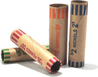L LIKED 256 Assorted Preformed Coin Wrappers Rolls - Image 4