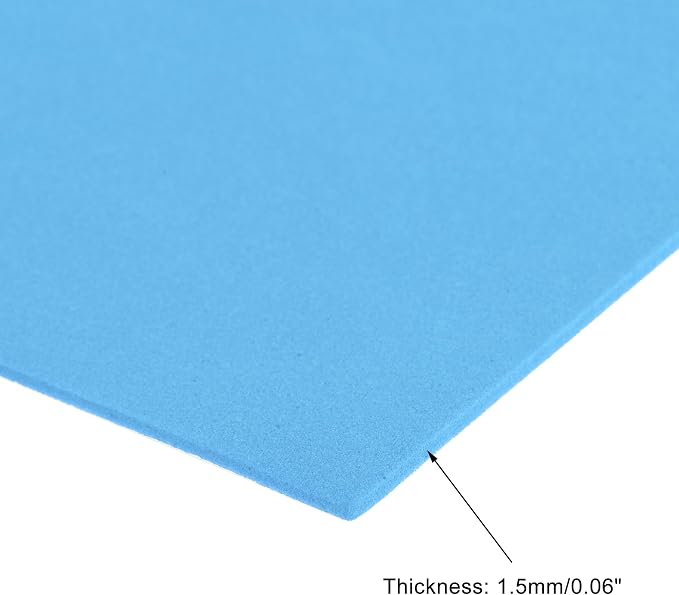 uxcell Light Blue EVA Foam Sheets, 11.8x7.9 in 1.8mm Thick Handicraft Foam Paper - Image 3
