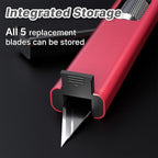 Precision Craft Knife Set – 10 Carbon Steel Blades, Hidden Blade Storage Handle - Image 5