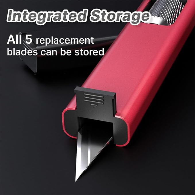 Precision Craft Knife Set – 10 Carbon Steel Blades, Hidden Blade Storage Handle - Image 5