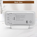 Peakeep Slim Digital Mirror Aesthetic Alarm Clock - Image 7