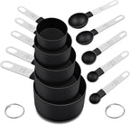 Measuring Cups and Spoons Set, 10 Pieces Nesting Measure Tools, Kitchen by FONYA