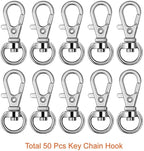 Paxcoo 100 Pcs Metal Swivel Lanyard Snap Hook - Image 2