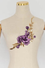 Vintage Rose Sew Lace Flower Embroidery Patches, - Image 3